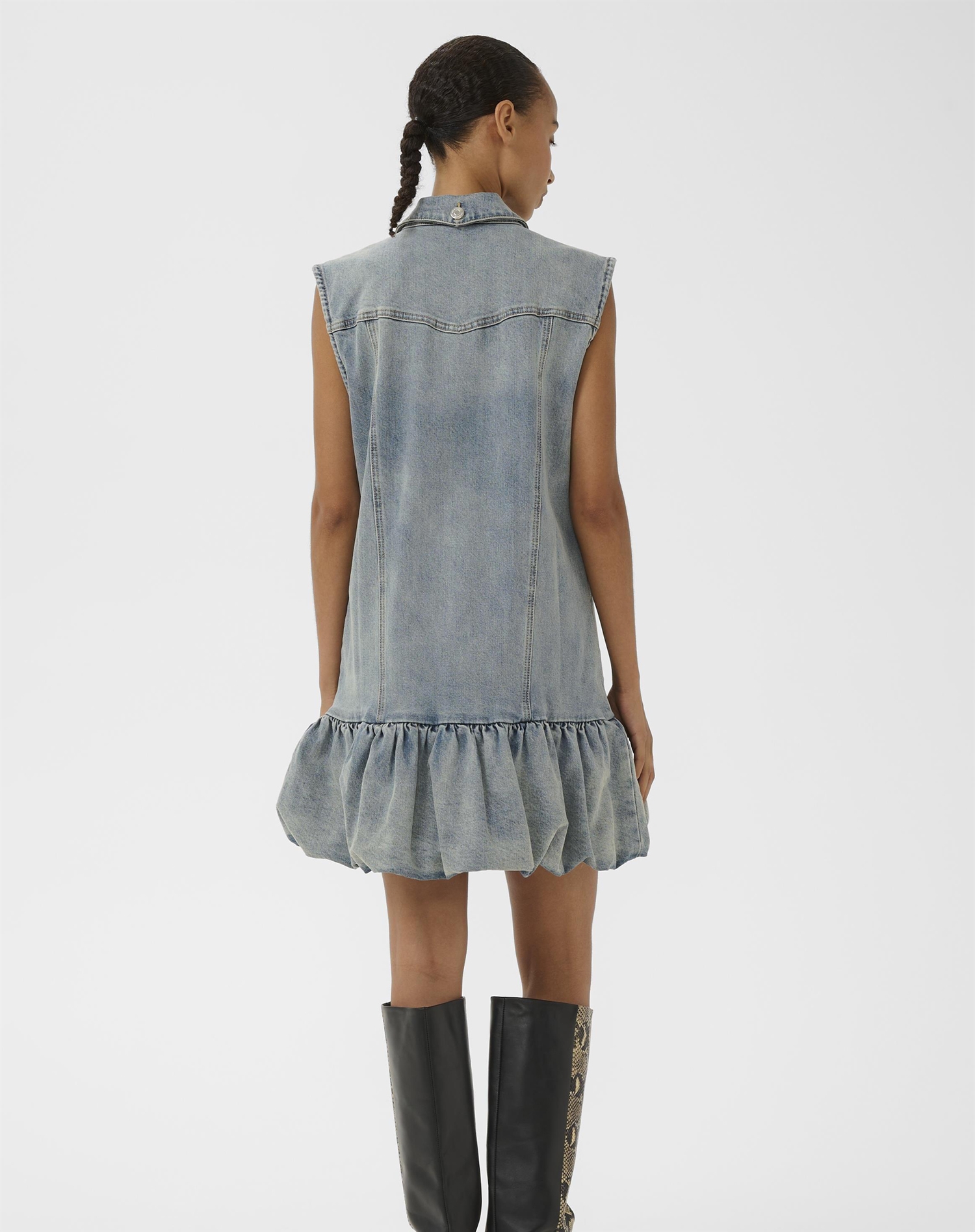 Gestuz - GZNoma Kjole - Vintage Mid Blue Wash 